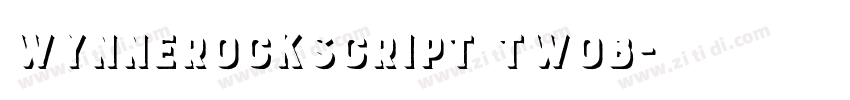 WynnerockScript TwoB字体转换